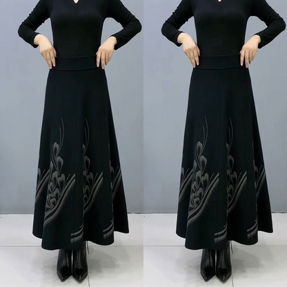 👗🎀【S-3XL】Falda de lana gruesa de otoño e invierno._3832398