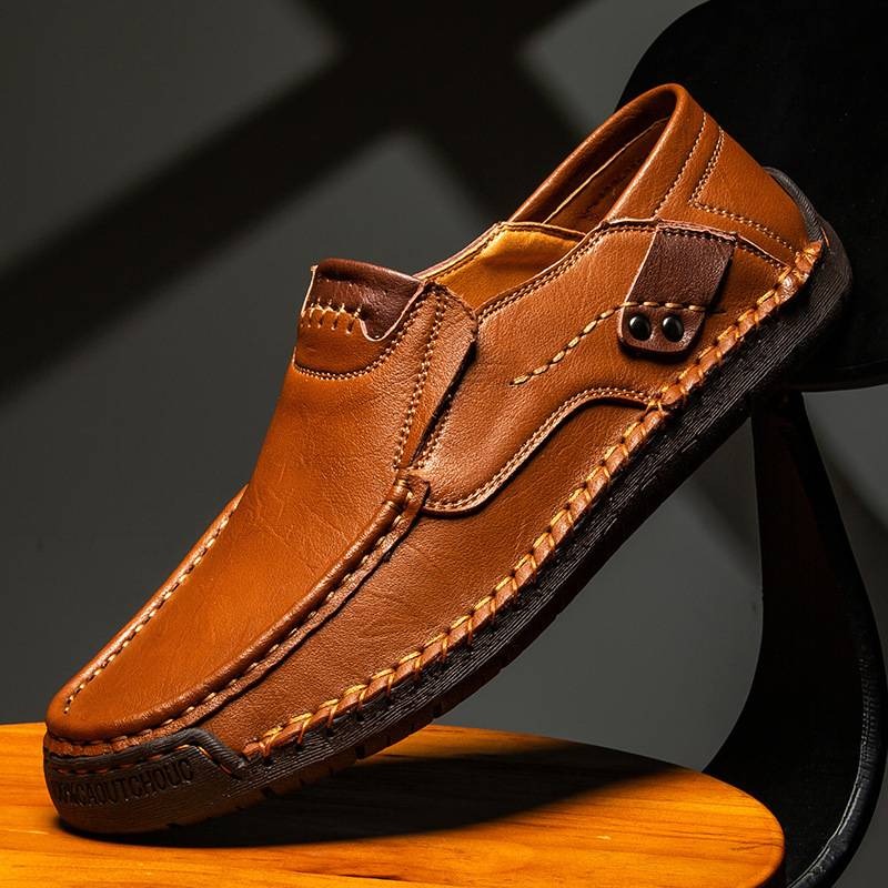 【38-48】Mocasines de cuero hechos a mano Pago contra entrega