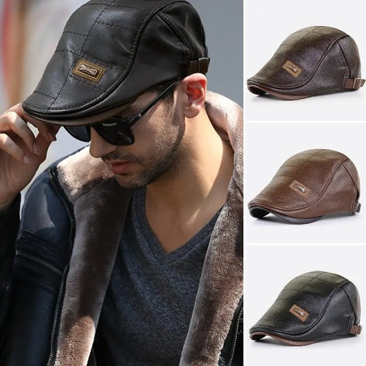 🧢🔥 Boina de cuero vintage de primera calidad