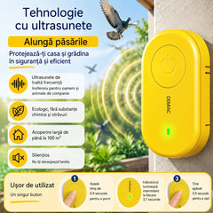 🐦【Cumpărați 1, primiți 1 gratis】Repelent cu ultrasunete pentru păsări | Pentru balcon și grădină