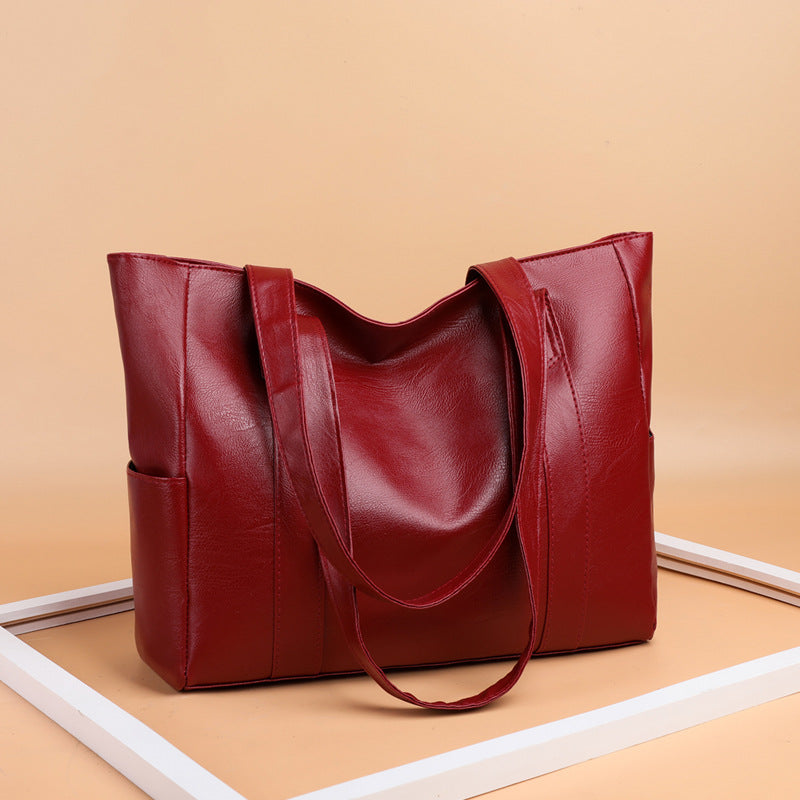 Nuevo bolso de hombro de piel suave para mujer
