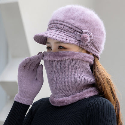 💥 【Czapki+Szalik+Rękawiczki】 Stylowa czapka pluszowa na jesień i zimę