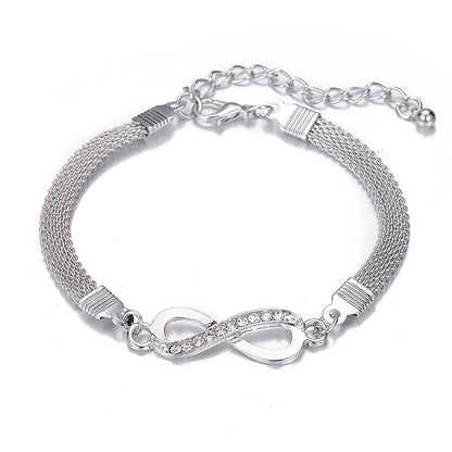 Pulsera de la suerte para mujer, fabricada en plata 925