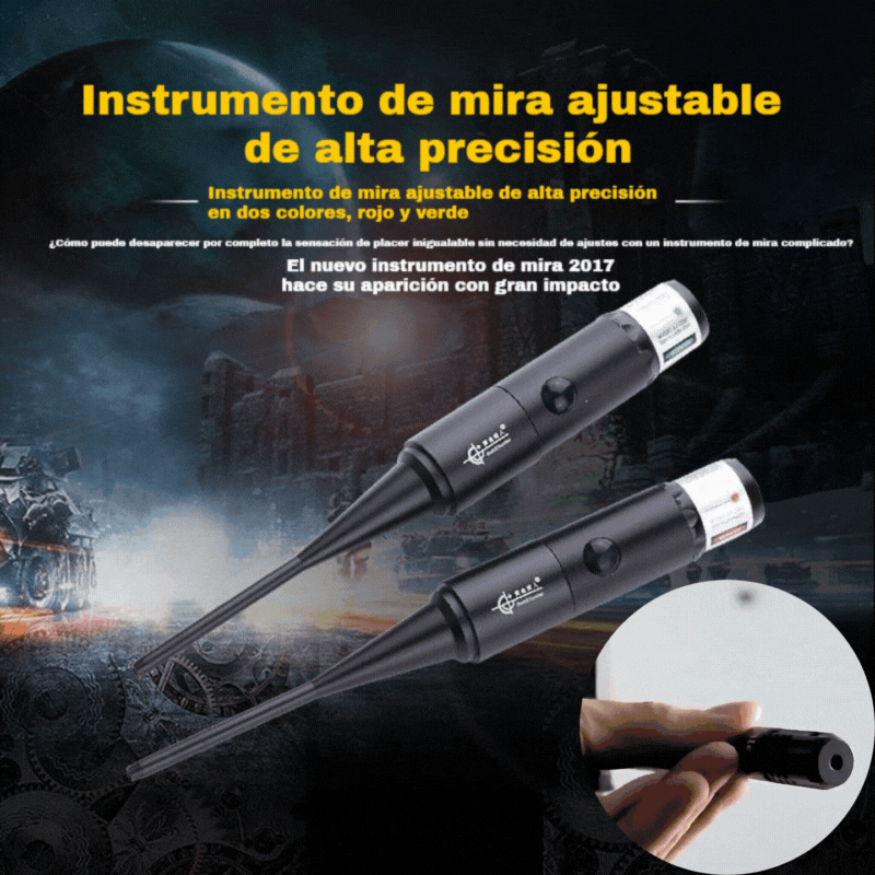 Juego de mira láser roja ajustable