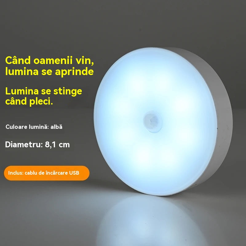 Luz LED con Sensor de Movimiento Recargable (Pack 4 Unidades) - Instalación Magnética Fácil