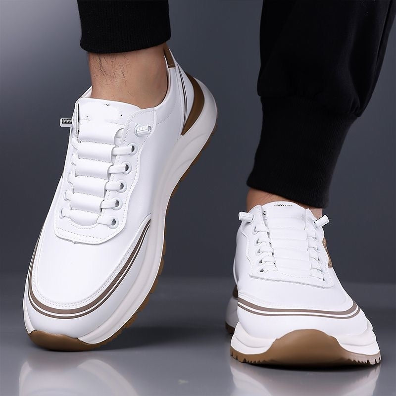 【Tallas 39-45】Zapatillas deportivas de cuero impermeables y resistentes a la suciedad