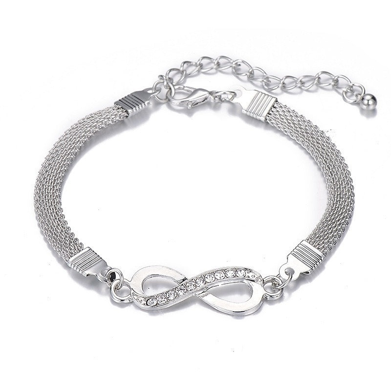 Pulsera de la suerte para mujer, fabricada en plata 925