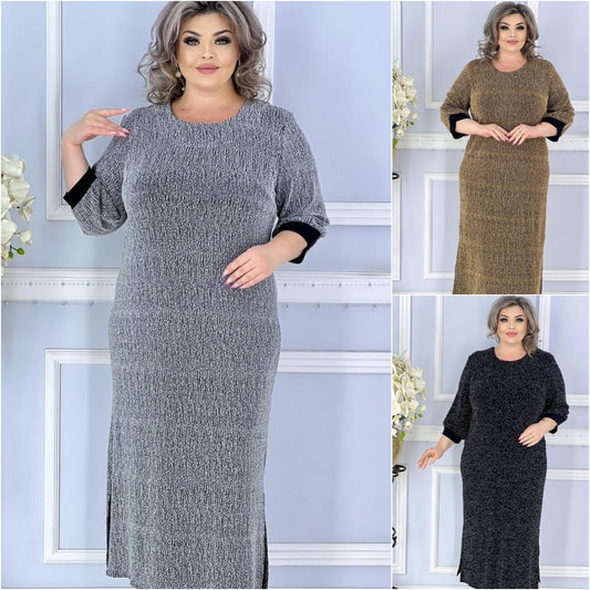 💖💖【S-5XL】]Nuevo vestido elegante de alta calidad para otoño e invierno._3853802