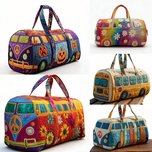 Bolsa de viaje acolchada Hippie Van