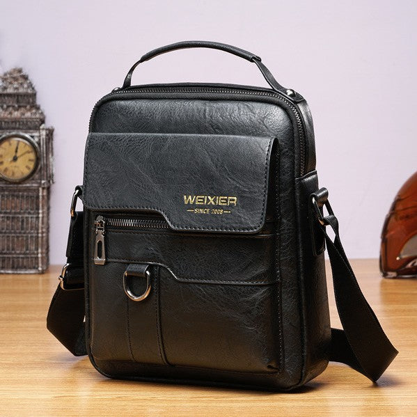 Nuevo bolso de hombro Oxford de cuero para hombre 2026