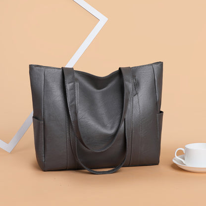 Nuevo bolso de hombro de piel suave para mujer