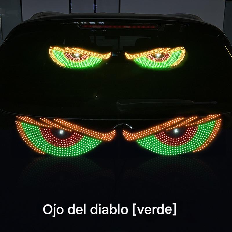 【1 par】  Pantalla LED para coche suave, fina y flexible, ajustable para uso doméstico