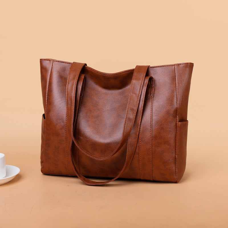 Nuevo bolso de hombro de piel suave para mujer