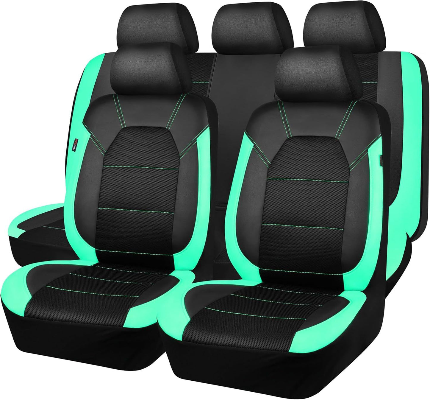 Juego universal de fundas para asientos de coche de cuero suave