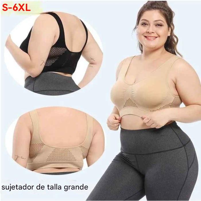 【Juego de 3 piezas】Sujetador invisible para tallas grandes ， Transpirable y fresco【40–120KG】