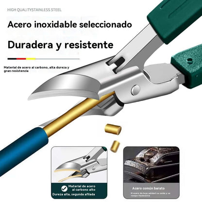 Cortaúñas antisalpicaduras con borde inclinado de 25° (juego de 3 piezas)