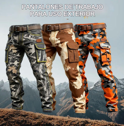 【Oferta】Pantalones tácticos de exterior para hombre, transpirables, cómodos y de talla grande holgada