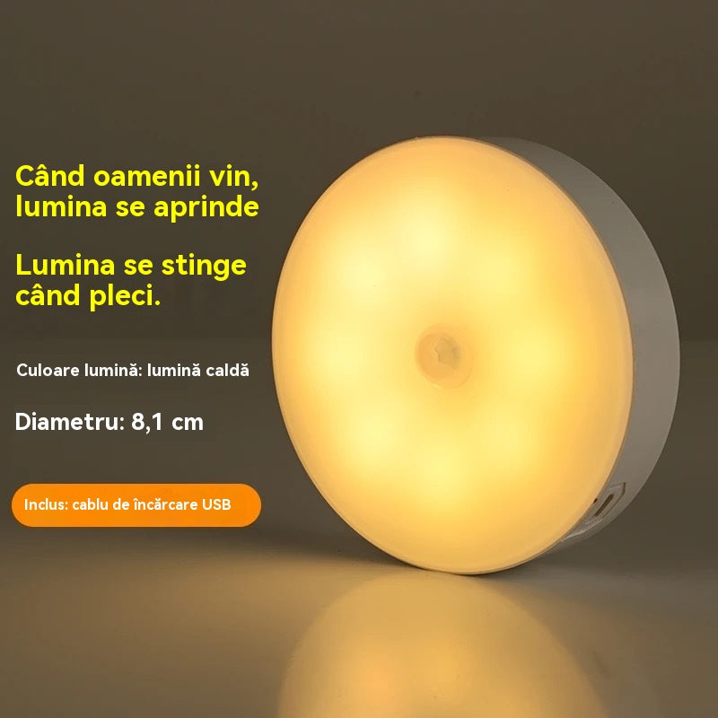 Luz LED con Sensor de Movimiento Recargable (Pack 4 Unidades) - Instalación Magnética Fácil