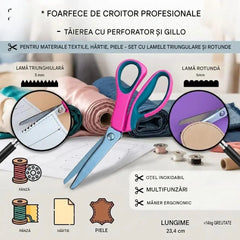 ✂️🧵Foarfece multifuncționale pentru lucrări manuale, creezi cu ușurință dantele spectaculoase!