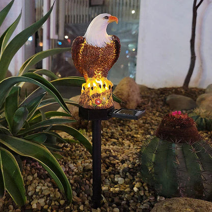 Lámpara solar decorativa de búho: luz cálida para tu jardín