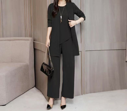 🔥【Traje de tres piezas】🔥【S-5XL】 Ropa casual profesional para mujer 2026, moderna y sencilla (40-100 kg)
