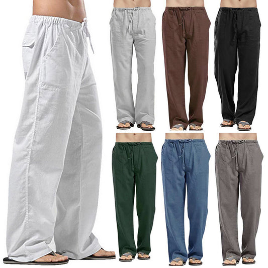 【S-5XL】Pantaloni casual pentru bărbați din bumbac – croială lejeră, material moale și respirabil_4044980