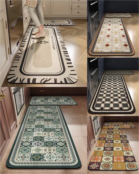 💥💥【se venden como pan caliente】Alfombras de cocina y baño antideslizantes y muy absorbentes_3874048