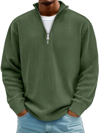 【S-5XL】Sudadera de cuello alto para hombre 2026: cómoda y suave, corte elegante, adecuada para usar en primavera y otoño