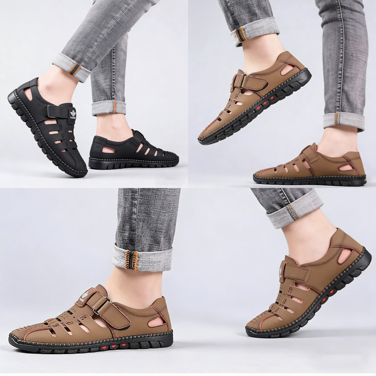 【Descuento por tiempo limitado】【38-44】2026 verano nuevos zapatos casuales huecos transpirables para hombres suela suave