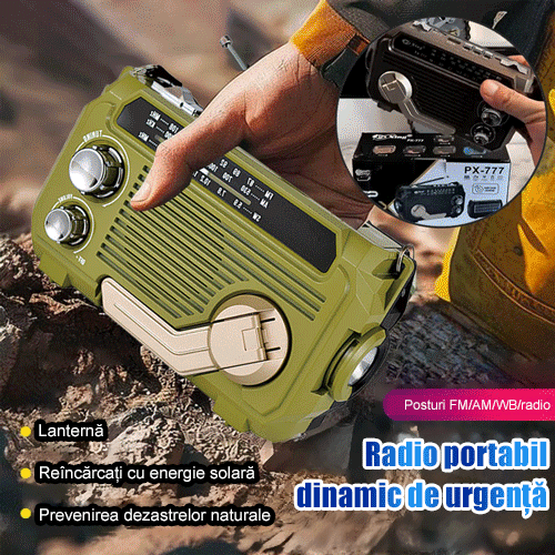 Lanternă radio AM multifuncțională portabilă