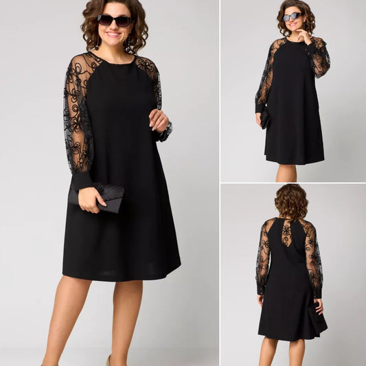 💖💖【S-5XL】🍁🍂Vestido elegante de alta calidad para otoño e invierno._3853871