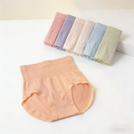 Bragas antibacterianas de cintura alta con control de barriga