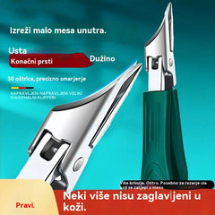 🔥Akcija – Popust do 50%!🔥【Set od 3 komada】Protuklizne i otporne na prskanje škare za nokte s 25° kosim rubom, sigurne i praktične