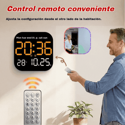 Reloj digital para el hogar y la oficina: ¡despierte suavemente y olvídese de las alarmas molestas! Brillo ajustable, funcionamiento silencioso por la noche. También muestra la temperatura. Un compañero fiable para su día a día. 🌙