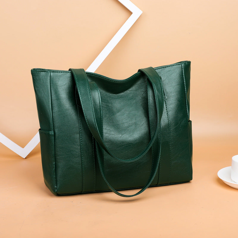Nuevo bolso de hombro de piel suave para mujer