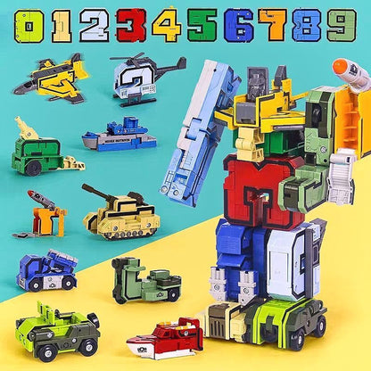 【Más vendido】Juguete robot transformador digital para niños