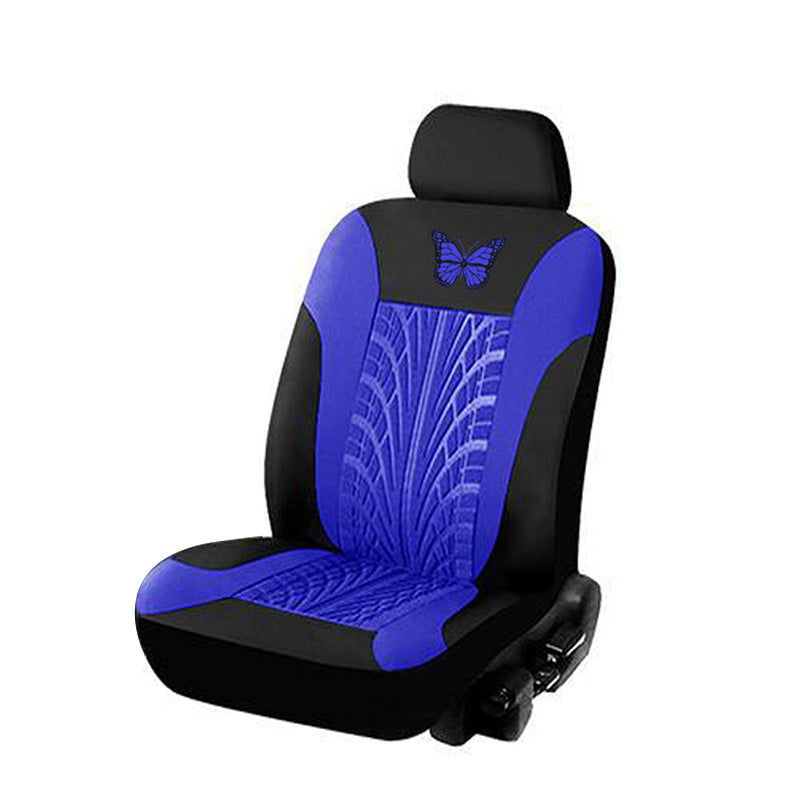 🦋 Juego de fundas para asientos de coche bordadas con mariposa roja universal_3874032