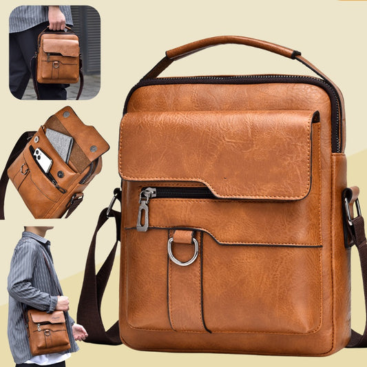🔥Bolso casual de piel de vacuno para hombre