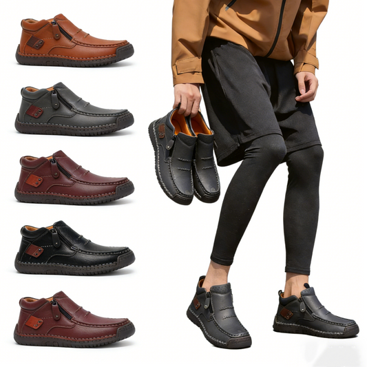 【38-48】Zapatos de conducción de cuero hechos a mano para hombre