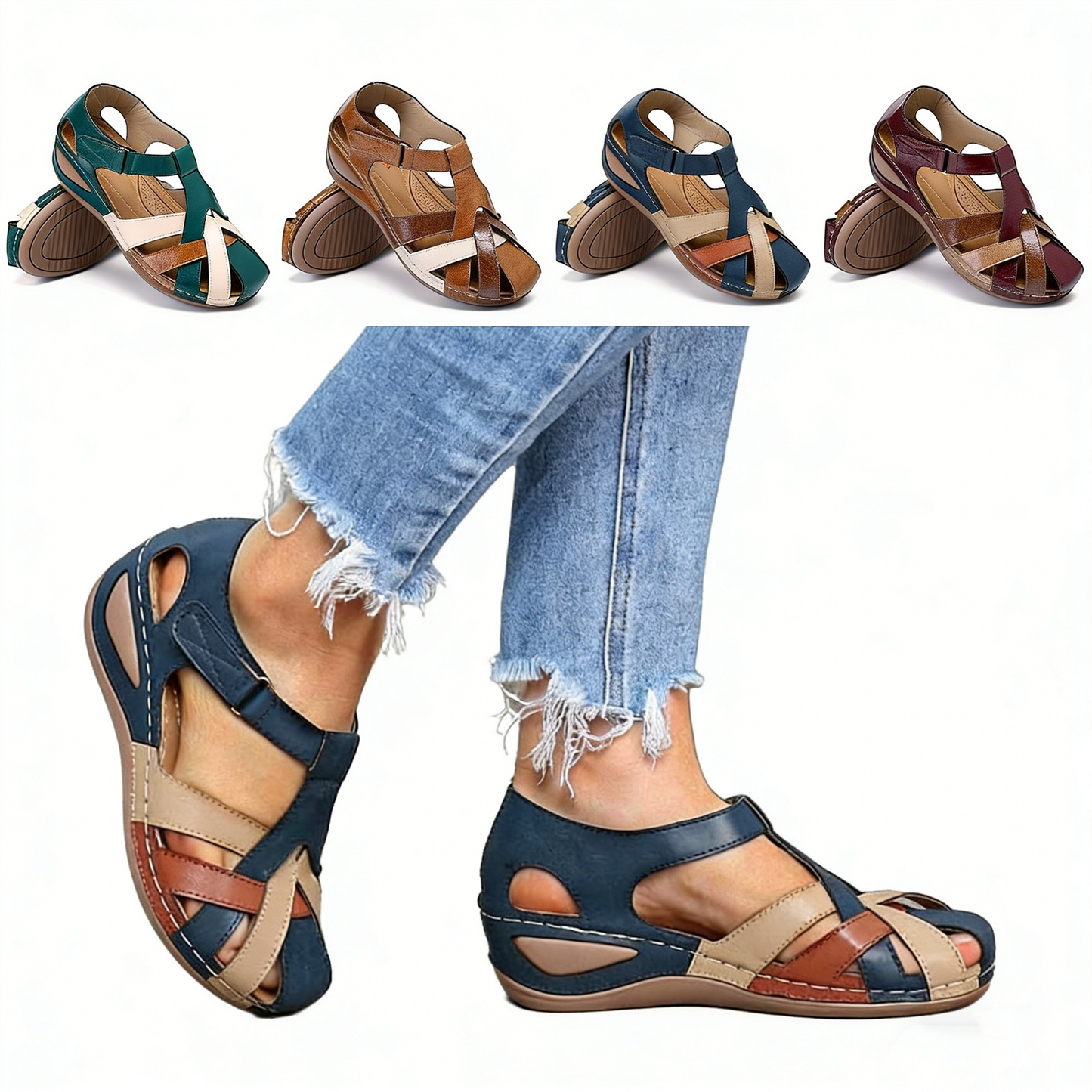 【35-43】Nuevas sandalias tejidas cómodas para mujer primavera/verano