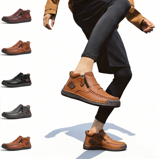 【38-48】Zapatos de conducción de cuero hechos a mano para hombre