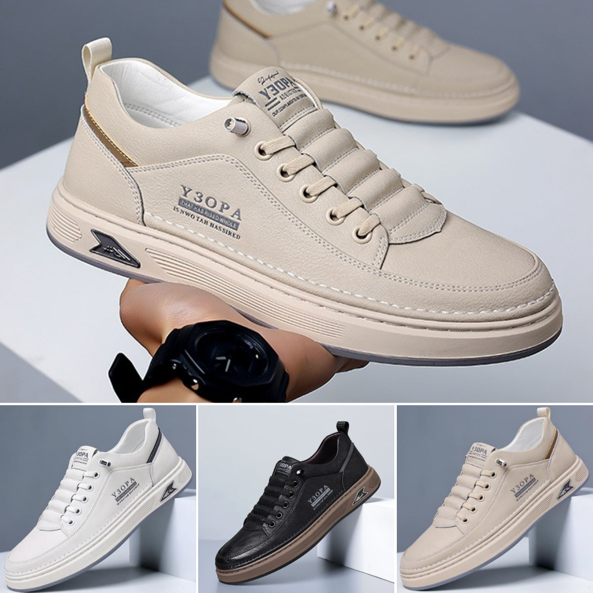 🔥👟【39-44】2025 pantofi plati business din piele respirabilă pentru bărbați