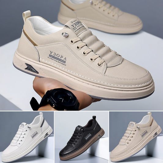🔥👟【39-44】2025 pantofi plati business din piele respirabilă pentru bărbați