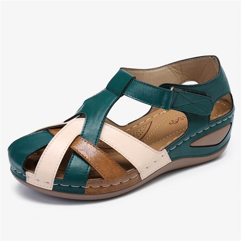🔥Compra 1 y llévate 1 gratis🩰【35-43】Sandalias de plataforma de piel suave y huecas para mujer