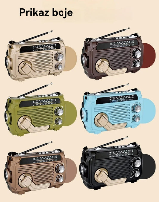 Višenamjenski prijenosni radio, AM radio, stabilna Bluetooth kartica, višepojasni audio