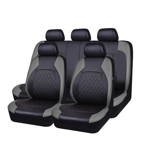 Juego universal de fundas para asientos de coche de cuero suave