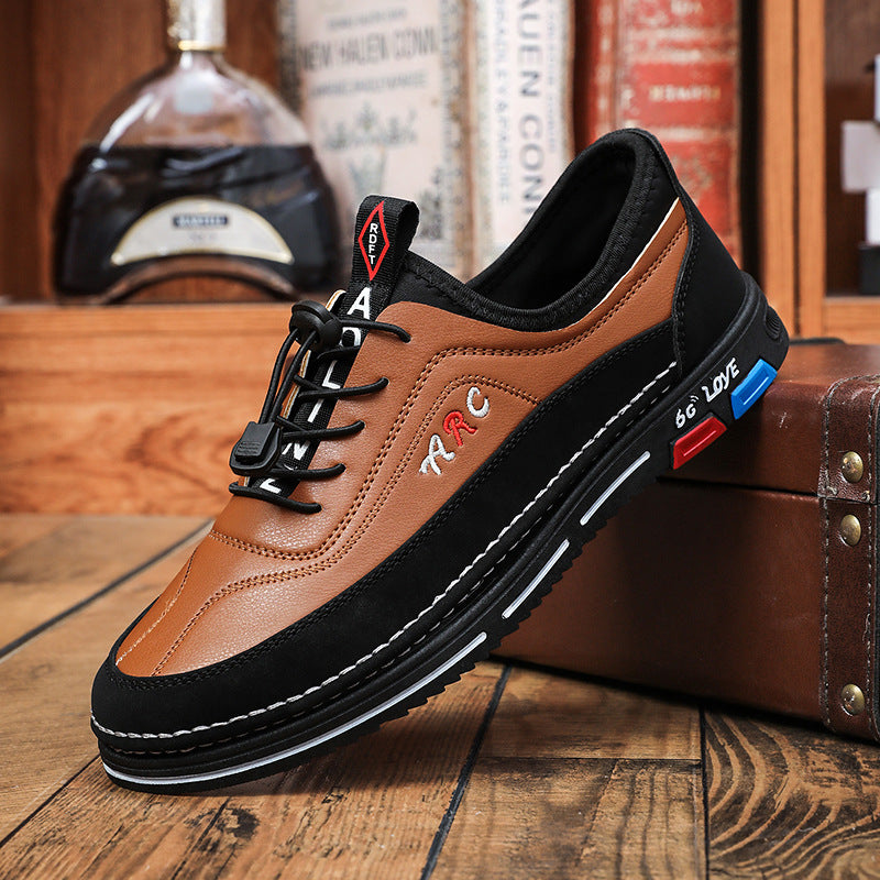 【Oferta por tiempo limitado】【39-48】Los zapatos de negocios casuales para hombre están hechos de cuero impermeable y resistente a las manchas con una suela suave para un uso cómodo