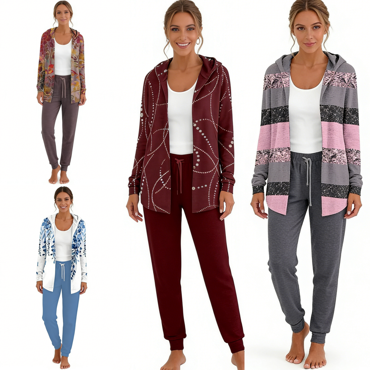 Nuevo conjunto de algodón sencillo para otoño e invierno 2026