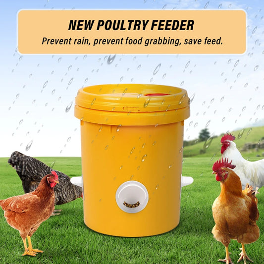 【5/10/20 Piezas】 Comedero automático para aves de corral a prueba de lluvia y ratones