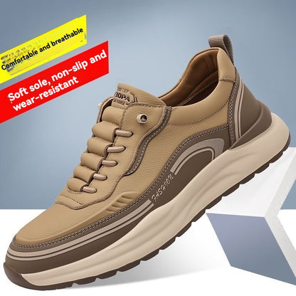 🔥Nueva promoción 50% de descuento🔥【Tallas 39-45】Zapatillas deportivas de cuero impermeables y resistentes a la suciedad, con suela blanda para máxima comodidad